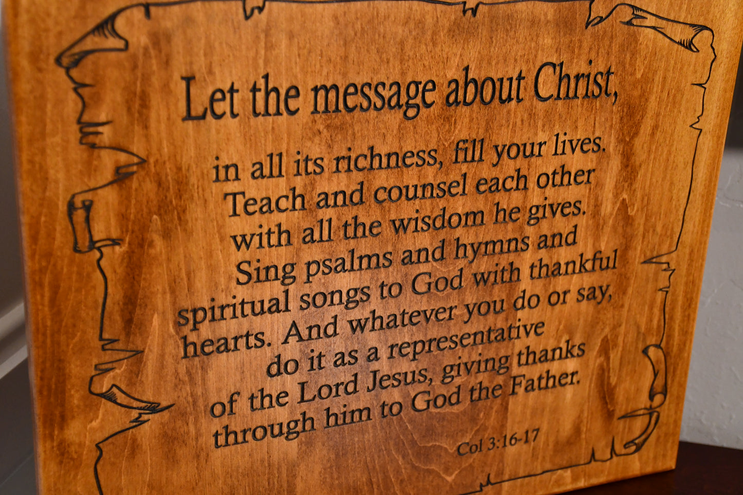 Let the Message about Christ - Col 3:16-17