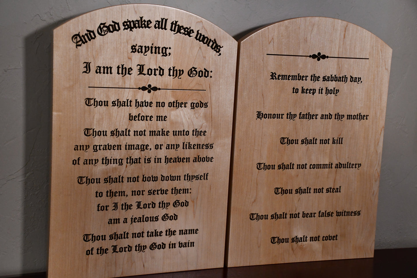 10 Commandments tablets